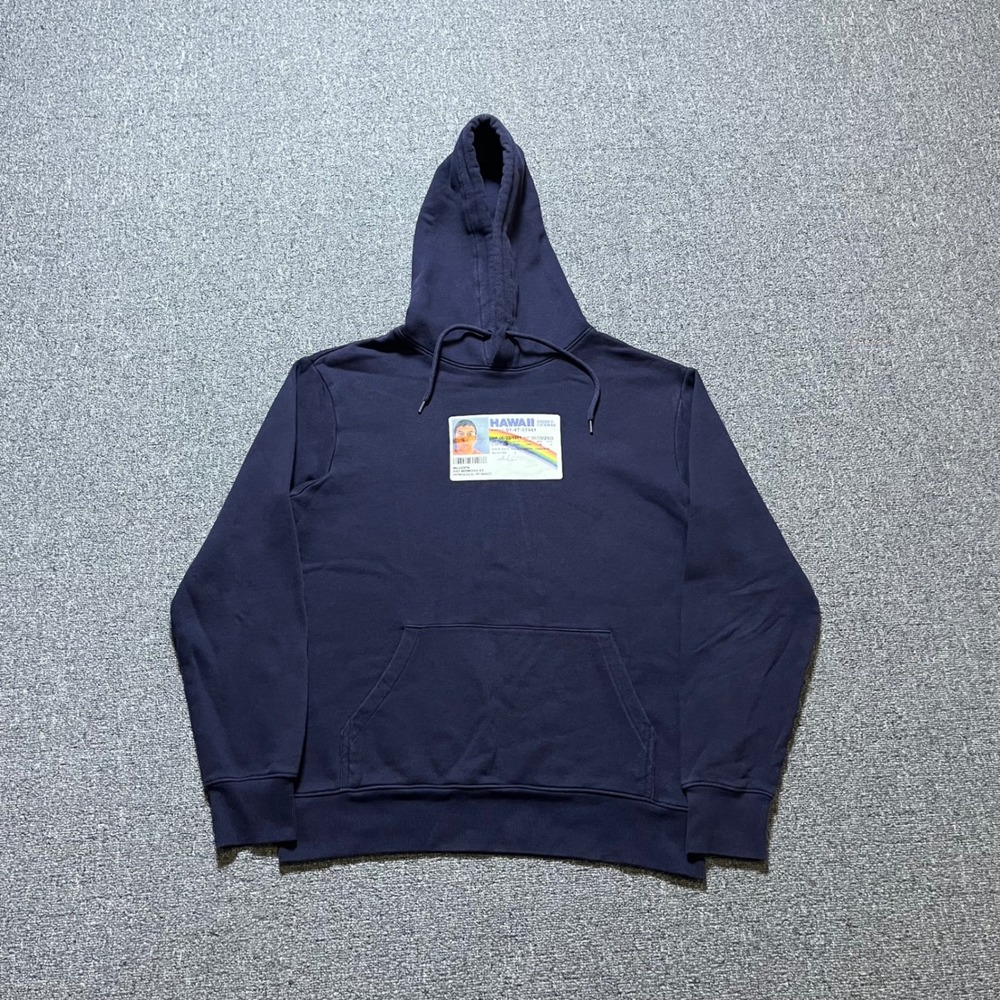 H&M Divided Superbad McLovin Hoodie Small Navy Blue Movie Graphic Pullover
